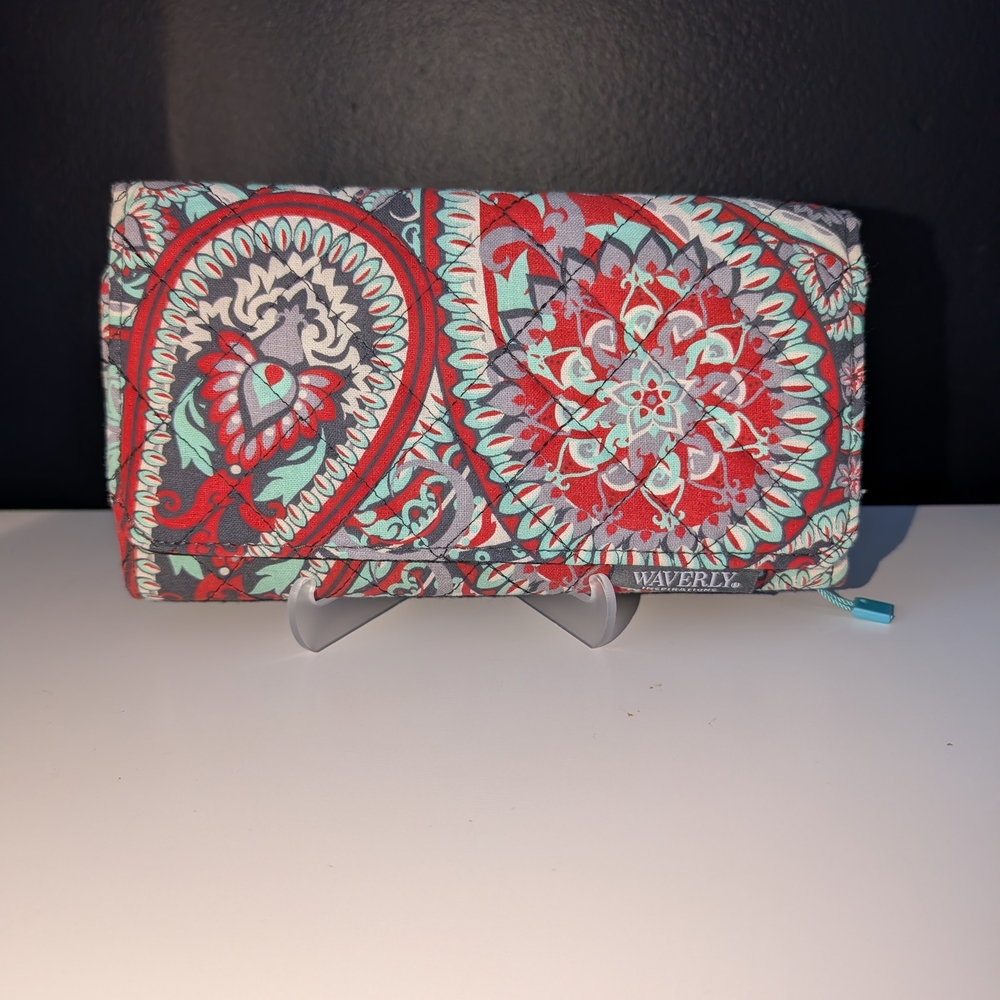 Waverly Paisley Quilted Cloth Wallet